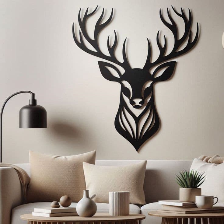 ð¦ FREE Deer Head Metal Wall Art _ Nature-Inspired Wildlife Decor with Antlers _ Farmhouse Style Ou.jpg